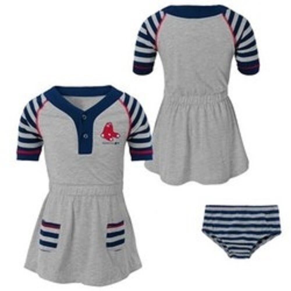 Genuine Merchandise Boston Red Sox Dress w/Bloomers Girls Toddler 4T MLB